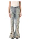 Acne Studios Women's Bootcut Fit Jeans In Mid Blue