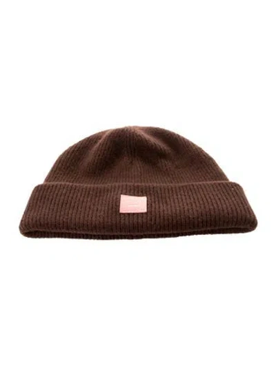 Pre-owned Acne Studios Women's Brown Knitted Beanie