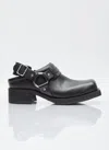 Acne Studios Black Buckle Loafers In Black