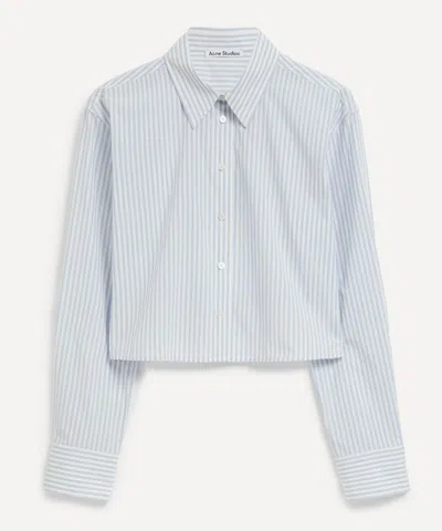 Acne Studios Women's Button-up Logo Stamp Shirt