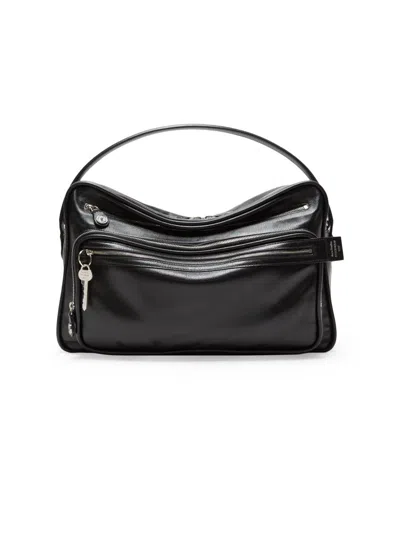 Acne Studios Women's Camero Party Leather Shoulder Bag In Black