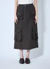 Acne Studios Women Cargo Skirt In Black