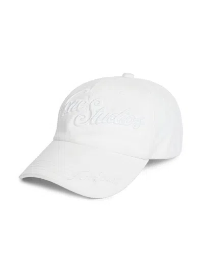 Acne Studios Women's Carliy Tourist Logo Cap In White