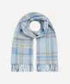 Acne Studios Wool Blend Unisex Scarf In Blue