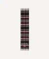 Acne Studios Women's Check Logo Scarf In Black