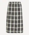 Acne Studios Izetta Checked Midi Skirt In Multi