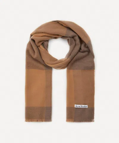 Acne Studios Women's Check Wool Scarf