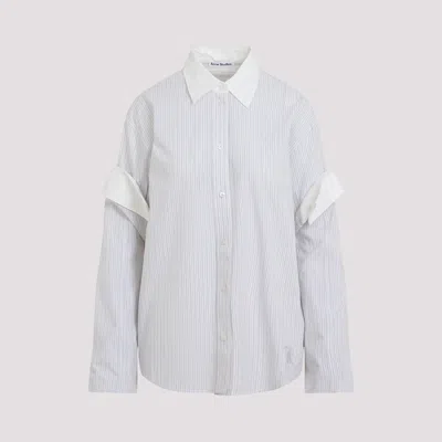 Acne Studios Button-up Layered Shirt In White