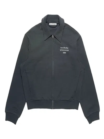 Acne Studios Women Collar Cardigan Faded Black