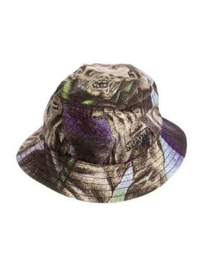 Pre-owned Acne Studios Women's Cotton Bucket Hat In Purple