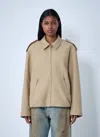 Acne Studios Relaxed Fit Military Style Jacket In Brown