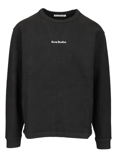 Acne Studios Women Cotton Sweatshirt In Black