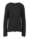 Acne Studios Women Crew Neck Sweater In Gray