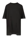 Acne Studios Women Crew Neck T-shirt In Black