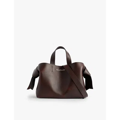Acne Studios Musubi Midi Tote In Dark Brown