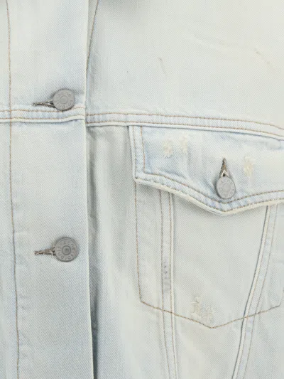 Acne Studios Women Denim Jacket In Multicolor