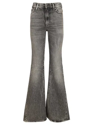 Acne Studios Women Denim Jeans In Neutral