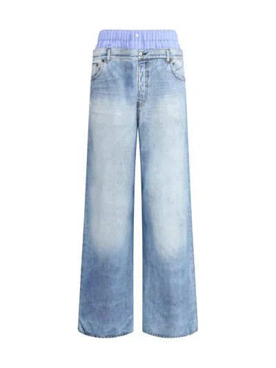 ACNE STUDIOS ACNE STUDIOS WOMEN DENIM PRINT PANTS