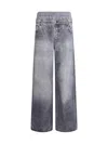 Acne Studios Printed Cotton Poplin Wide-leg Pants