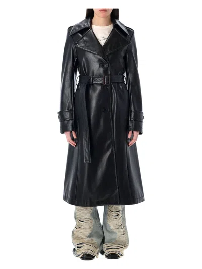 ACNE STUDIOS WOMEN'S ECO LEATHER TRENCH COAT