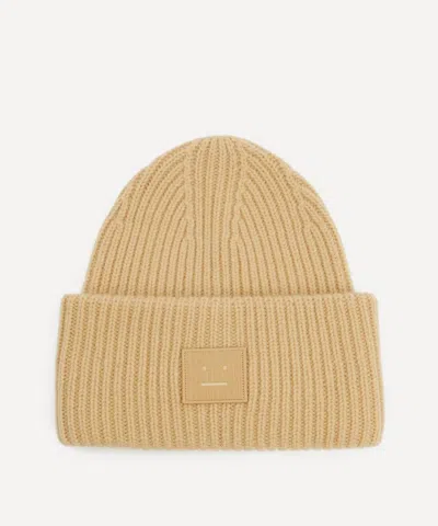 Acne Studios Women's Face Logo Beanie Hat