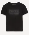 Acne Studios Black Washed Out Tight T-shirt With Logo Women