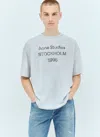 Acne Studios Gray Printed T-shirt In White