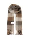Acne Studios Wool Mohair Check Scarf Scarves And Foulards Multicolor In Multi