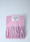 Acne Studios Women Fringed Wool-blend Scarf In Pink