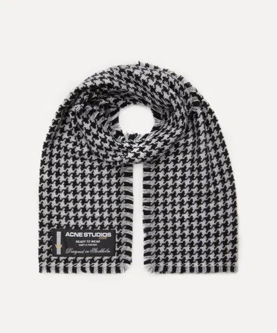 Acne Studios Women's Houndstooth Wool Scarf