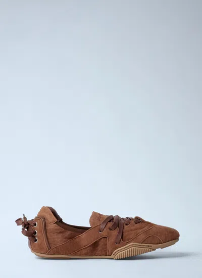 Acne Studios Women Lace-up Shoes In Brown