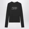 Acne Studios Black Layered Long-sleeve T-shirt Women In Black