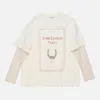 Acne Studios White Layered T-shirt With Print Women