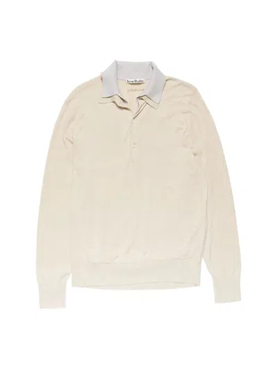 Acne Studios Women Layered Jumper Beige Grey In Neutral