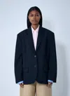 Acne Studios Layered Suit Jacket In Blue