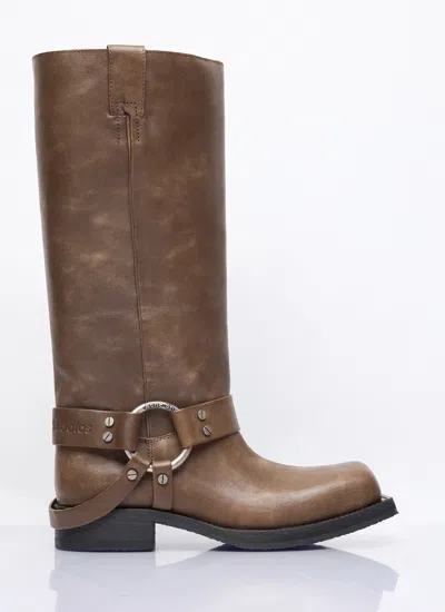 Acne Studios Women Leather Buckle Boots