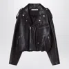 Acne Studios Brown Leather Over Bomber Jacket Women In Brown