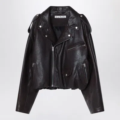 Acne Studios Women's Leather Over Bomber Jacket