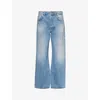 ACNE STUDIOS 2021F FADED-WASH LOOSE-FIT STRAIGHT-LEG JEANS