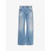Acne Studios Straight-leg Cotton Jeans In Light Blue