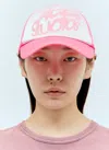Acne Studios Women Logo Baseball Cap In Pink