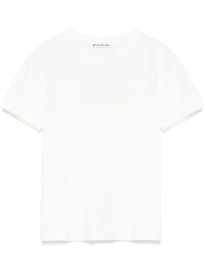 Acne Studios White Cotton T-shirts In Multicolor