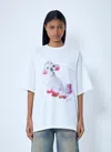 Acne Studios Printed Cotton-jersey T-shirt In White