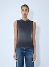 Acne Studios Women Logo Patch Tank Top In Blue