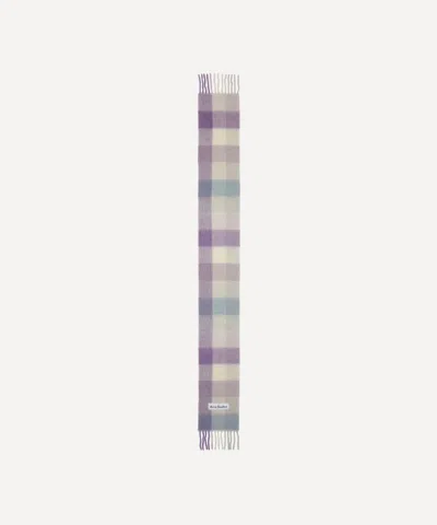 Acne Studios Women's Mohair-blend Checked Scarf