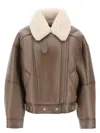 Acne Studios Lakota Shearling-trimmed Leather Biker Jacket