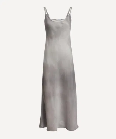 Acne Studios Women's Multi Grey Satin Strap Dress
