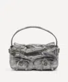 Acne Studios Womens Grey Multipocket Micro Leather Cross-body Bag