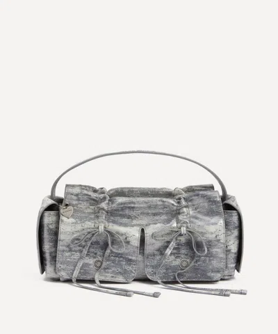 Acne Studios Women's Multi-pocket Dirty Snow Shoulder Bag