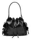 Acne Studios Women Multi Pocket Leather Bucket Bag In Multi